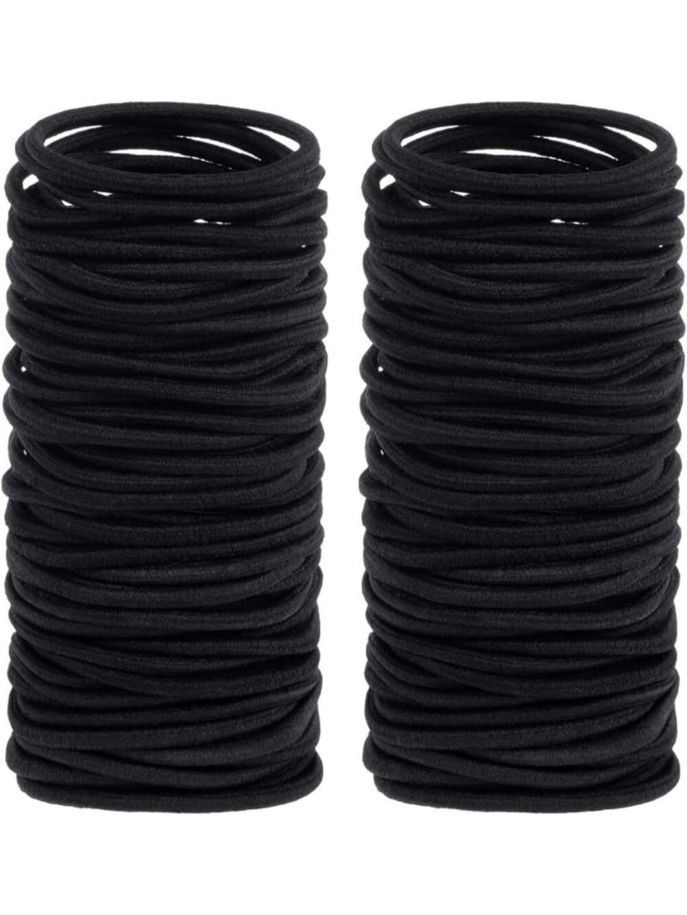 200 Pcs Black Hair Ties - Small Elastic Bands for Thick & Thin Hair, Bulk Set